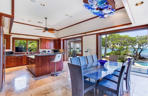 Waikoloa House | Oceanfront Estate, Steps to Ocean - Pool, Spa, Home Theater, B-Ball Court!
