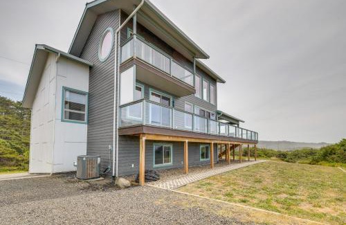 South Beach House | Oceanfront Home with Hot Tub, Sauna, 8 Mi to Newport