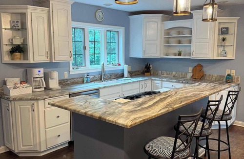 South Haven House | Off The Hook Spacious Home with Pool, Firepit, Large Yard