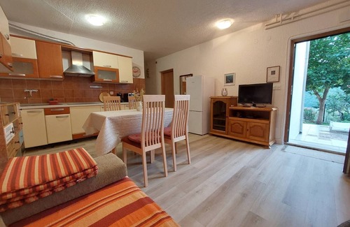 Duga Luka Apartment | One bedroom apartment with terrace and sea view Duga Luka (Prtlog), Labin (A-3025-c)