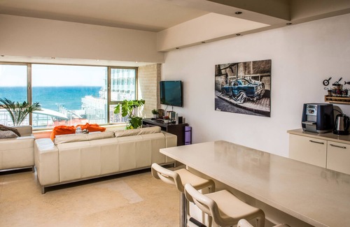 Tel Aviv Promenade Apartment | One of a Kind Gordon Beach Front 2BR Apt