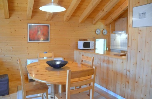 St. Luc Apartment | Outside : attic flat on the 2nd floor of an apartment house, for 4 persons, balcony with garden furn