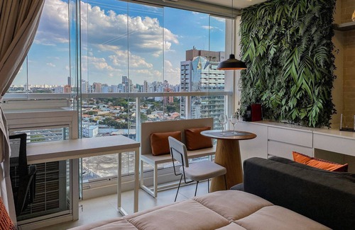 Vila Clementino Apartment | Palazzo Ibirapuera 21st Floor – Wi-Fi, AC, and Metro 5 Minutes Away