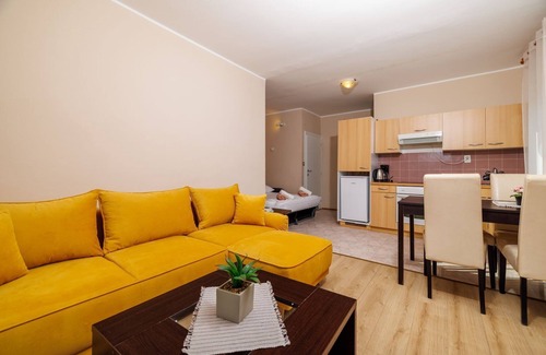 Dramalj Apartment | Picturesque flat just 350 metres from the beach with panoramic sea views, pool, outdoor shower