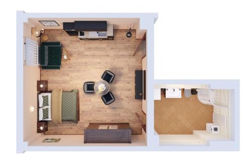 Weimar Apartment | Quartier Victoria - Exklusives Souterrain-Studio am Goethepark mit Küche