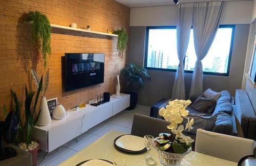Ponta Verde Apartment | QUARTO/SALA COM VISTA P/O MAR DE PAJUÇARA
