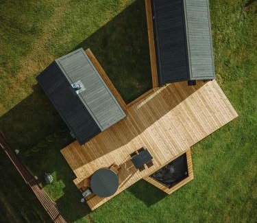 Stameriena House | Rātes Krasti - PĒRLE- holiday house with sauna and lakeview
