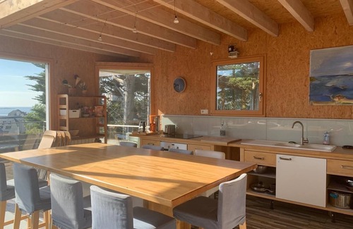 Trebeurden Villa | Recent wood-frame villa with panoramic view of the port and islands.