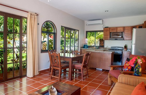 Puerto Morelos House | Relax by the sparkling pool and enjoy the ocean breeze.