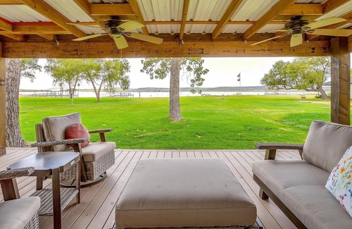 Graford House | Remodeled Waterfront Home Beach Entry Game Room