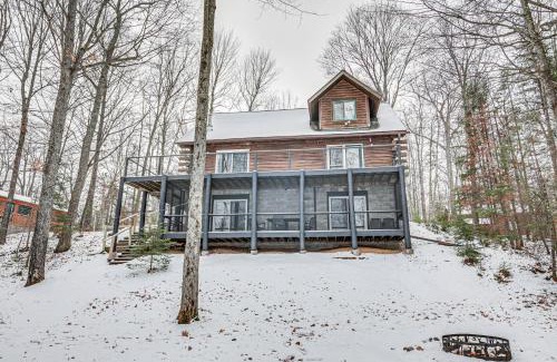 Rhinelander House | Rhinelander Waterfront Cabin with Deck and Fire Pit!