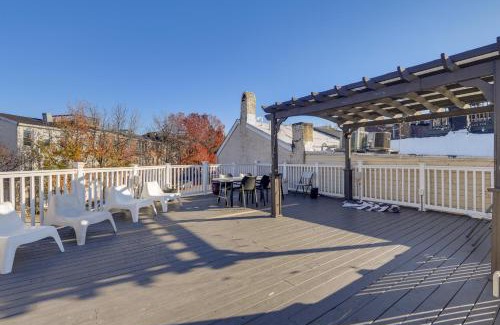 Canton House | Rooftop Patio with View Baltimore Retreat
