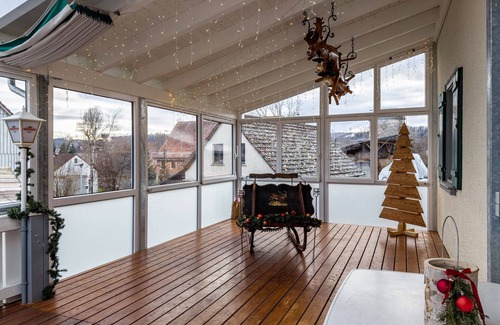 Ebenweiler Apartment | Room 'Zimmer 11' with Shared Terrace, Shared Garden and Wi-Fi