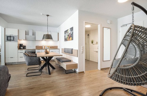 Kappeln Apartment | Sea air - 1st row on the water, balcony, indoor swimming pool, underground parking space