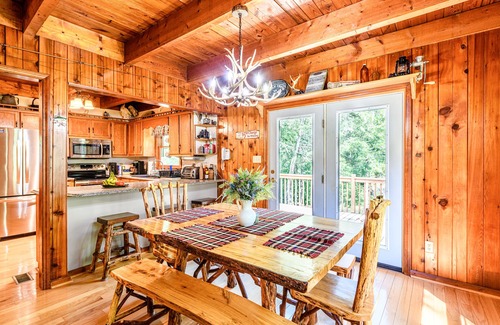 Yadkin Valley Cabin | Secluded Cabin on a mountain stream with water views from all rooms