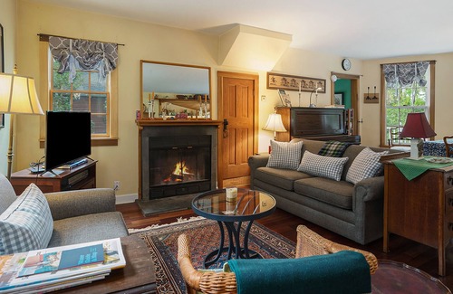 Fennville Cottage | Secluded lakefront cottage with sweeping views, huge deck, washer/dryer, & WiFi