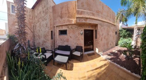 Palm-Mar Villa | Semi-detached villa sea views, huge terrace, close beach