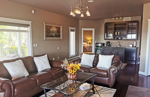 Southwest Mission House | Serene Lake & Mountain View Retreat in Kettle Valley"