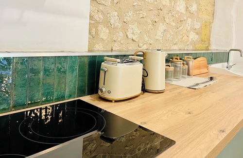 Tizac-de-Curton Apartment | Simone apartment, pool view, between Bordeaux and Saint Emilion.