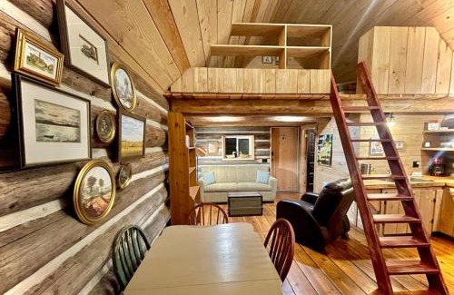 Regional District of Nanaimo House | Slow-Go Log Cabin in the Woods with Cozy Woodstove