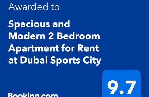 Dubai Sports City Apartment | Spacious and Modern 2 Bedroom Apartment for Rent at Dubai Sports City
