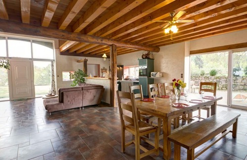 Saint-Priest-la-Prugne Cottage | Spacious lodging with fireplace and pets