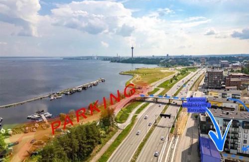 Tampere Apartment | Spacious loft apartment with a lake view