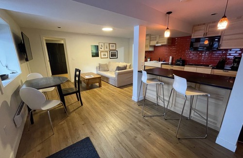 Banff Apartment | Spacious private king suite steps to DT Banff