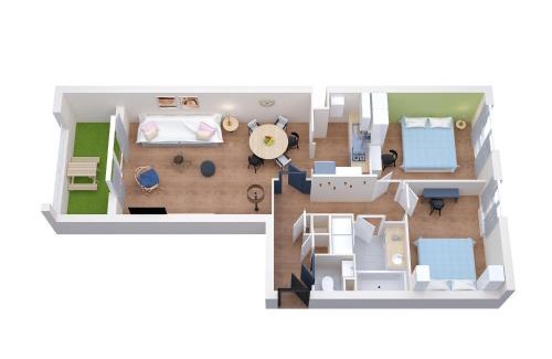 Centre-ville rive gauche Apartment | Standing appartement avec vue sur la Mayenne