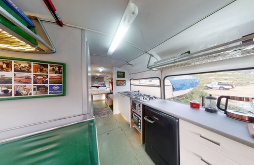 Ggantija House | Stay on a vintage 1974 Maltese bus in Xaghra