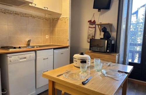 Risoul Apartment | Studio cabine 4 pers, skis aux pieds, centre de Risoul - FR-1-330-588