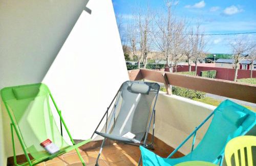Marseillan Apartment | Studio cabine cosy avec terrasse, accès direct plage et parking privé, 2-4 pers, animaux ok - FR-1-387-139