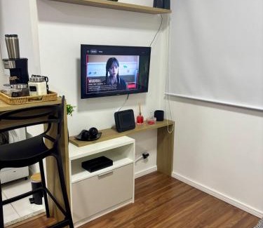 Mogi das Cruzes Apartment | Studio Home Office Completo Cama Queen e Ar Condicionado Vista Panorâmica