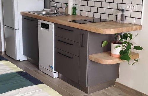 La Petite Motte Apartment | Studio La Grande Motte Couchant wifi parking air conditioning