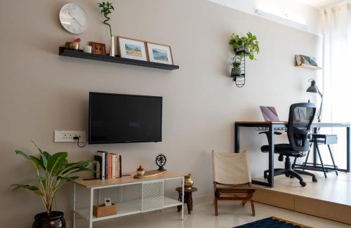 Pashan Apartment | Studio Sama I Curated Studio Apartment with Sunrise View