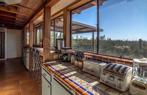 Tucson Estates House | Stunning 4BR Solar Home Next to Saguaro National Park with Hot Tub Patio