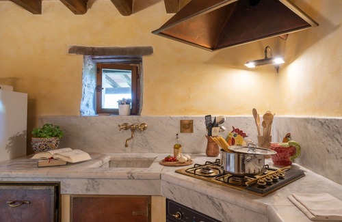 Dicomano Villa | Stunning private villa with private pool, hot tub, A/C, WIFI, TV, patio and panoramic view