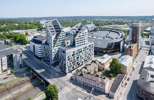 Tampere Apartment | Stunning Views 11th Floor 2BR Home with Sauna