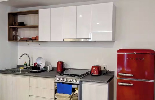 Financial District Apartment | Stylish loft at new upscale tower in Providencia, security 24/7, gym, location!