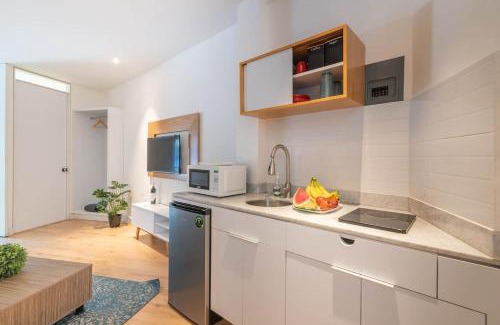 Tlalpan Hotel | Stylish Quiet Studio, Smart Tv, Six Flags 1k