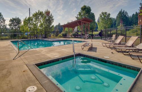 Cle Elum Apartment | Suncadia Resort Condo Balcony and Golf Course Views