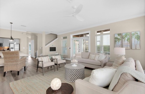Crystal Beach House | Sunkissed! Oceanview! Pool! Golf Cart! 6 Bedrooms