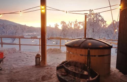 Kilpisjarvi Apartment | Sunrise View Lapland, Sky View bedroom