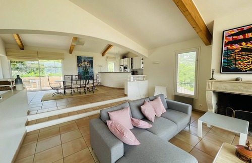 Cap Benat Villa | Superb villa in Cap Benat domain, sea view, pool and close to private beaches.