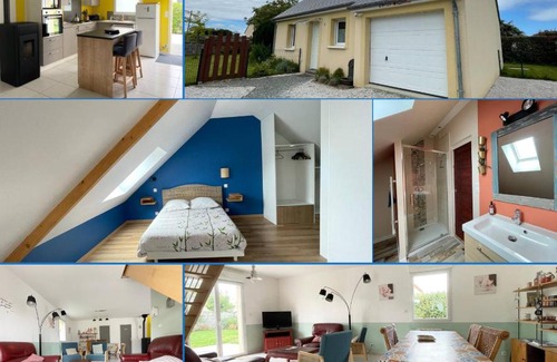 Saint-Laurent-sur-Mer House | Sweet Omaha Belle maison récente lumineuse et cosy bien équipée jardin clos 15 mn à pied plage Omaha Beach et proche de Bayeux & Port en Bessin