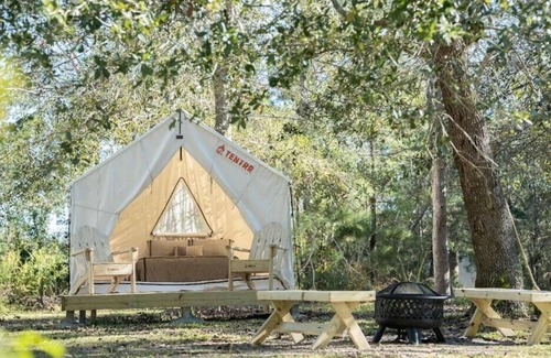 Bay St Louis RV Rental | Tentrr State Park Site - Mississippi Buccaneer State Park - Woodland A - Double