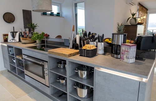 Njivice Villa | The Grand View Villa* with a heated pool, gym & wellness zone on Krk