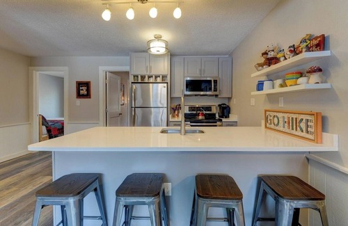 Bartlett Condo | The Knotty Chipmunk - Cozy Condo - Sleeps 6