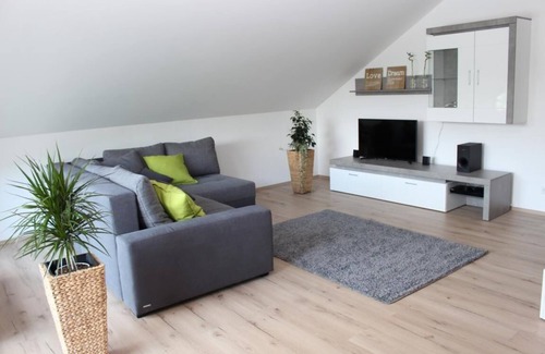 Hemfurth-Edersee House | The Löffelstiel apartment is in the attic of our holiday house Lirum Larum Löffelstiel.