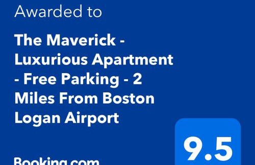 Chelsea Apartment | The Maverick Downstairs - Lux Apartment - Free Parking - 2 Miles From Airport & Downtown Boston